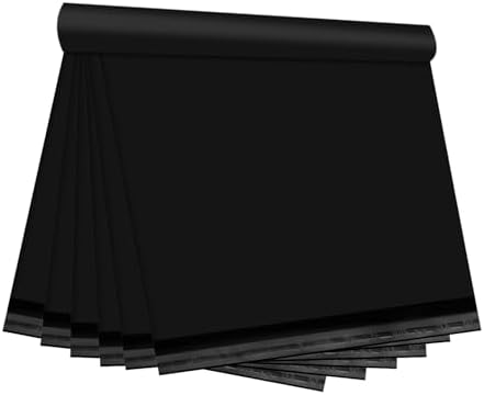 Black Poly Mailers 12x15.5 Inch, 500 Pack by Unknown