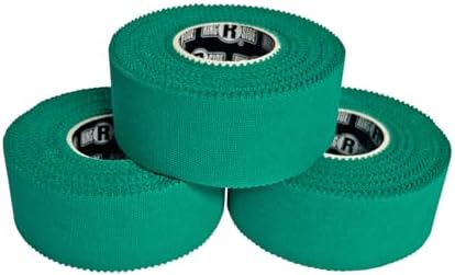 Ringside 1” Athletic Trainers Tape, 3 Rolls, Adhesive Cotton, Bright Green - Image 2