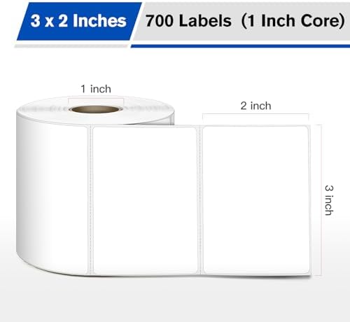 LLIKED 3"x2" Removable Labels 700 Thermal Labels with No Residue - Image 2
