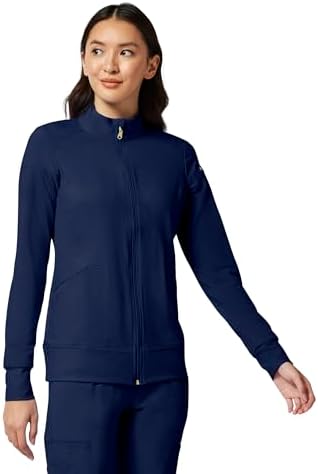 Cherokee iFlex Scrub Jacket for Women 2 Pocket Zip Front - Image 4