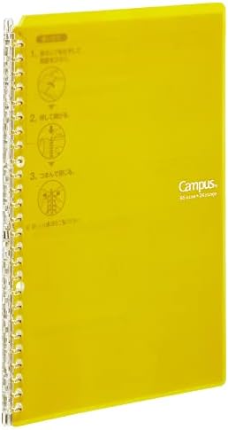 Kokuyo Smart Ring Binder, B5 Yellow Binder Notebook, Up to 25 Filler Papers by KokuyoUS