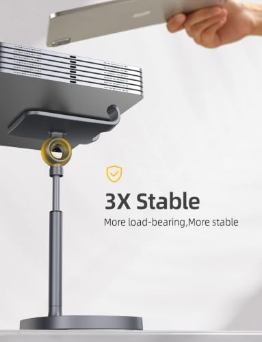 LISEN Cell Phone Stand Adjustable Phone Holer for Switch Stand Fits All Mobile Phones Switch Kindle iPads Tablet 4-10in Gray - Image 5