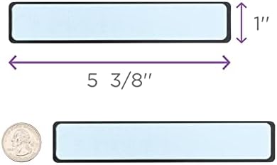 Carstens Adhesive Sticker Labels, 5 3/8” x 1”, Binder Labels for 1” Ring Binder Spines, Sky Blue, Roll of 200 - Image 4
