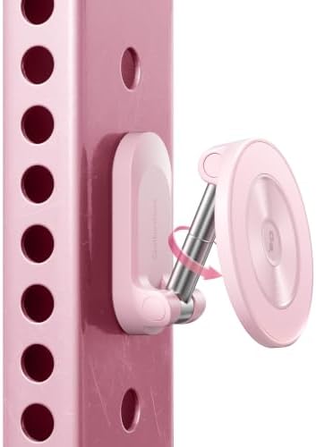 GolbinBox Magnetic Phone Holder for Gym,Adjustable Tripod Mount Ring Pink by GolbinBox