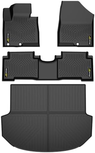G-PLUS 4PCS Floor Mats & Cargo Liner Fit Hyundai Santa Fe 2017 by G-PLUS