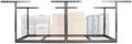 MonsterRax 4x8 Overhead Storage Rack Frame Kit, Hammertone, 24”-45” Height by MonsterRAXStorageSolutions