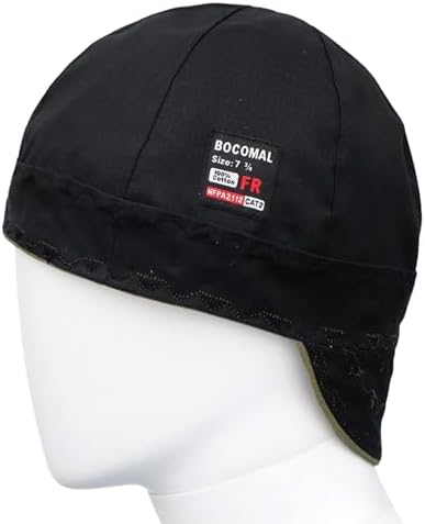 BOCOMAL FR Welding Cap Paisley Printed CAT2 Midweight 6 Pannel Welder Caps - Image 4