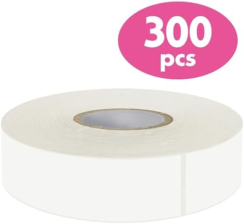 300 Removable Blank Food Labels, Water/Oil/Tear Resistant with Perforation Line for Freezer Food Containers Jars Pantry Organization (Each Measures 1” x 3”) by Stickyourhappymoment