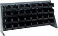 Quantum Storage Systems QBR-3619-230-18BK Ultra Bin Complete Bench Rack Package with 18 Ultra Bins, 36" x 8" x 19" , Black by QuantumStorageSystems
