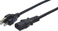Amazon Basics Computer Monitor TV Replacement Power Cord, 10 ft, 24 count, Black by AmazonBasics