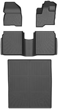 Flex Floor Mats - Car Mats for Ford Flex 2009-2019 (Not Fit with Optional 2nd Row Console), All Weather Floor Mats and Cargo Liner for Flex Accessories, Heavy Duty Rubber Mats, Car Accessories by cartist