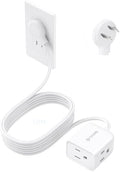 TROND 2 Prong to 3 Prong Extension Cord 10ft, Polarized Flat Plug, 3 AC by TRONDOfficial