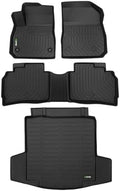 HAFIDI® Floor Mats & Cargo Liner Fit for 2016-2024 2025 Chevy Malibu Car Mats for Malibu All Weather Floor Liners Protection TPE Anti-Slip Automotive Full Set Custom Malibu Accessories - Black by HAFIDI