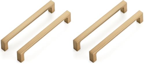 Ravinte Champagne Bronze Kitchen Square Cabinet Handles 5 Inch 20 Pack by Ravinte