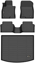 AIPOIL® Floor Mats & Cargo Liner Set for 2014-2018 Mazda 3 (Only Fits Hatchback Models) All Weather Protection TPE Anti-Slip Automotive Full Set Custom Car Mats Accessories - Black by AIPOIL