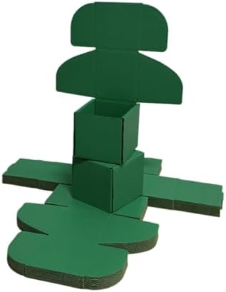 30 Pack 4x4x3.5 in Hunter Green Shipping Boxes by Unknown