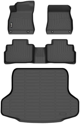 AIPOIL® Floor Mats & Cargo Liner Set for 2020-2026 Nissan Sentra All Weather Protection TPE Anti-Slip Automotive Full Set Custom Car Mats Accessories - Black by AIPOIL