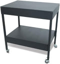 Count CTS100, Mobile Cart for Your Table-Top Equipment, Heavy-Duty Steel with a Black Powder Coat, an Extra Shelf for Additional Storage, and Stem Casters with Locking Wheels by Unknown