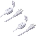 Newhouse Electric 6-Foot 2-Prong Indoor Outlet Extension Cord with Tamper Guard CTCORD6FT-WH, Slim Indoor Extension Cord and Cube Tap for Home Essentials, Apartments, and Home Improvement Projects by NewhouseElectric