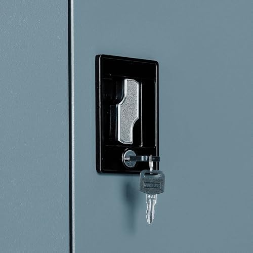 Global Industrial Wardrobe Storage Cabinet with Garment Rod, Steel - Image 5