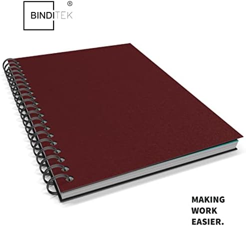 Binditek 12 Mil Sand-Textured Binding Covers, Letter Size, Maroon, 25 Pack - Image 4