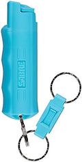 Sabre Pepper Spray with Quick Release Keychain for Self Defense – Maximum Police Strength OC Spray with UV Marking Dye, Twist Lock Safety, Finger Grip, 10‑Second Spray, 14‑ft Range, Made in USA by SABRE