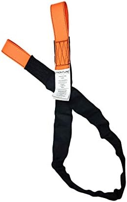 Frontline Fall Protection COS04L Concrete Anchor Strap with Double Loop End 4' | ANSI & OSHA Compliant | Pour-in Disposable Anchor | 5000 lbs. Capacity | Color Orange/Black (Pack of 150) - Image 2