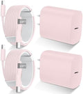 Phone 17 16 15 Charger Fast Charging Type C Chargers USB C Fast Charger Block & Phones 17 Charger Cord 10FT Long USB C Charging Cable for i.Phone 17/17 Pro/17 Pro Max/Air/Phone 16 15 Pro Max,Pink by DiHines