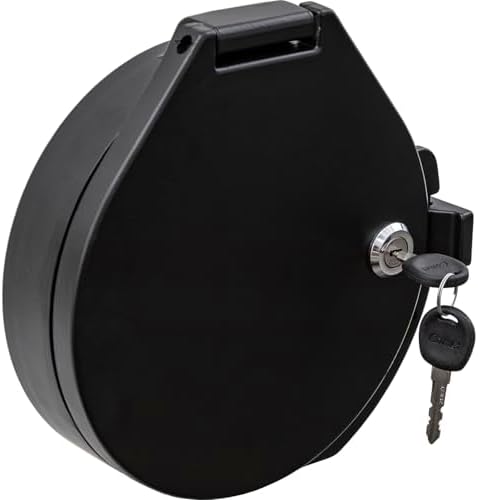 Buyers Products CC810, 8 Inch Locking Conduit Carrier Kit, Black Powder Coat Aluminum, Key Locking Door and End Cap, Drill-Free Mount, Adjustable Length Carrier for Trailers, Ladder Racks by BuyersProductsCompany