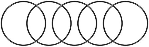 uxcell Nitrile Rubber O-Rings 120.3mm OD 115mm ID 2.65mm Width, Metric Sealing Gasket, Pack of 5 by uxcell
