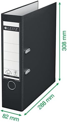 Leitz Lever Arch File, Light Blue, Plastic, A4, 8 cm Spine, 10100030 - Image 5