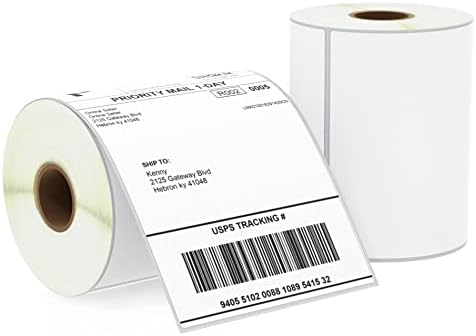 BETCKEY 4" x 6" (102 mm x 152 mm) Shipping Thermal Labels,2 Roll/500 Labels by BETCKEY