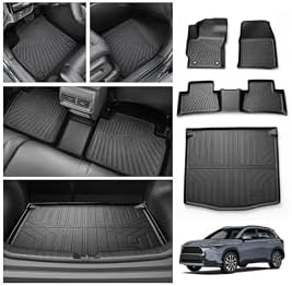 Cartist Floor Mats for Toyota Corolla Cross FWD (Includes Hybrid & Gas Models) 2022-2025 2026, All Weather and Cargo Liner for Corolla Cross Accessories, Heavy Duty Car Mats, Car Accessories by cartist