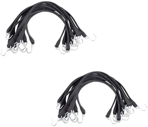 Mytee Products 21" EPDM Rubber Tarp Bungee Straps – 100 Pack, Made in USA, 150% Max Stretch Heavy Duty Weather-Resistant Tarp Straps for Flatbed Trucks, Trailers, Cargo & Outdoor Tie-Down Use by MyteeProducts