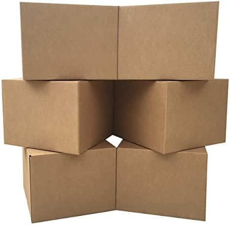 Large Moving Boxes 20'' x 20'' x 15'' (Pack of 6), Corrugated Cardboard Boxes for Packing, Shipping & Moving by uBoxes