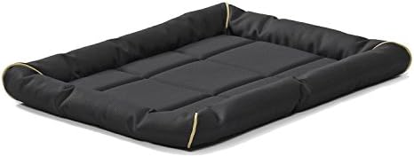 MidWest Homes for Pets Medium QuietTime MAXX Ultra-Rugged Dog Bed, Water & Odor Resistant, Bolstered Edge, Non-Slip Bottom, Fits 30-inch Crates, Black by MidWestHomesForPets