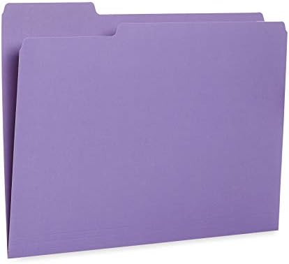 Blue Summit Supplies 100 File Folders, Letter Size, 1/3 Cut, Gem Tones - Image 6