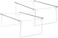 Smead Steel Hanging File Folder Frames, 2 Count, Gray, Adjustable Depth 23" to 27", Legal Size (64873) by SMEAD