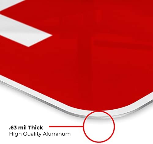 FDC Down Arrow Sign, Red Background, - Image 6