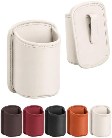 Leather Car Door Cup Holder Clip on Extra Large Drink Organizer 2 Pack by Unknown