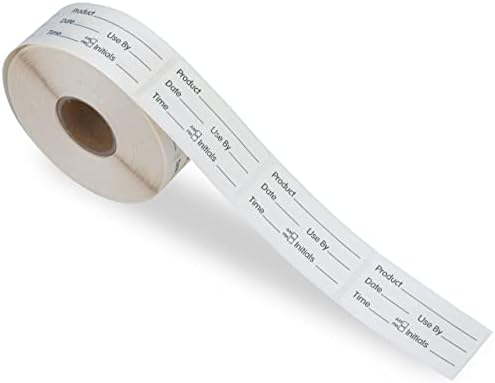 L Liked Blank 1 x 2 Inch Food Rotation Dissolvable Labels 2 Rolls - Image 4
