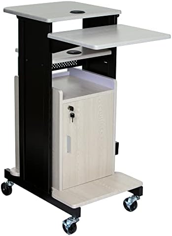 OEF Furnishings Premium Plus Presentation Cart with Storage Cabinet by OEFFurnishings