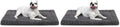 Washable Dog Bed Mat Crate Pad Soft Fluffy Pet Kennel Beds Dog Sleeping Mattress for Large Jumbo Medium Small Dogs, 30 x 19 Inch, Gray (Pack of 2) by Exsnugypetproducts