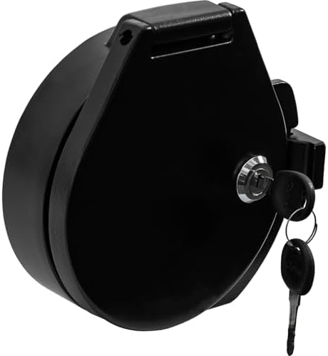 Buyers Products CC610, 6 Inch Locking Conduit Carrier Kit, Black Powder Coat Aluminum, Key Locking Door and End Cap, Drill-Free Mount, Adjustable Length Carrier for Trailers, Ladder Racks by BuyersProductsCompany