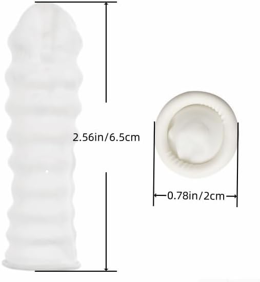RIKWOG Finger Cot, Medium Finger Protectors Latex Anti-Static Finger Covers, Finger Tip Protect Keeping Dressing Dry and Clean Disposable Finger Gloves White(approxi 150pcs) - Image 2