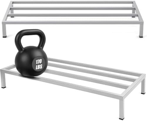 MorningRo 2 Pack Dunnage Rack 60" Long x 20" Wide, 7.9" Height by MorningRo