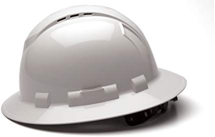 Pyramex Ridgeline Full Brim Hard Hat 4 Point Ratchet Vented - Image 4