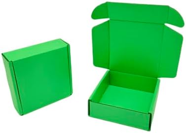 50 Pack 4.7x4.7x1.6 in Green Shipping Boxes - Image 5