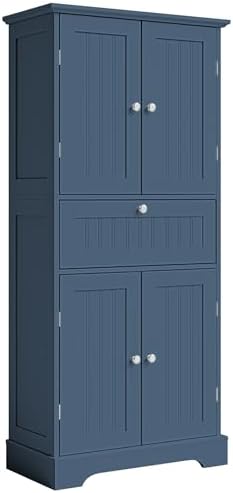 ChooChoo 51" H Bathroom Floor Cabinet with Drawer and Adjustable Shelves by ChooChoo