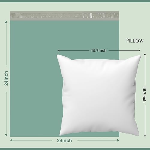 Metronic Large Poly Mailers 24x24 100 PCS, Strong Adhensive Shipping Bags for Clothing, Waterproof Shipping Envelopes for Small Business, Tear-resistant Mailers Poly Bags in Grayed Jade Green - Image 2